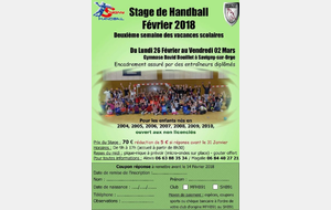 Stage de Février 2018 