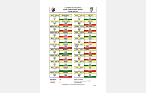 Planning équipe loisirs 2018/2019