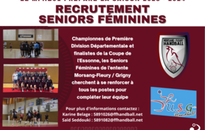 Recrutement Seniors Féminines