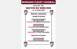 Matchs à domicile du 14-15 Octobre