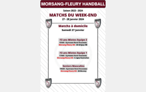 Matchs à domicile du 27-28 Janvier