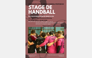 Stage Perfectionnement Handball Mars 2026