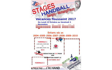 Stage handball de la Toussaint