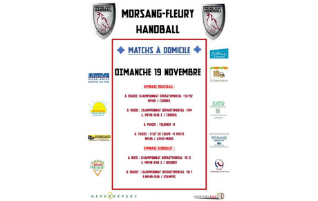 Matchs à domicile du week-end 