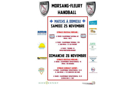 Matchs à domicile du week-end 