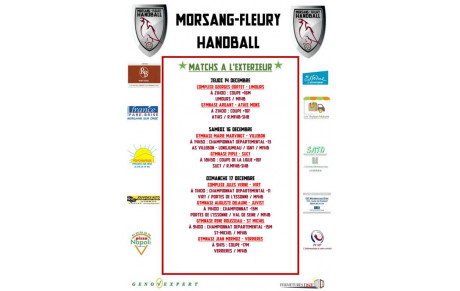 Matchs à l'extérieur de la semaine du 11-17 décembre