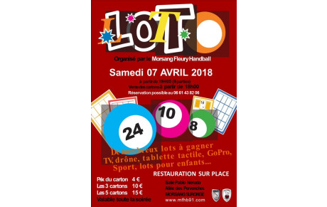 LOTO du samedi 07 avril 2018