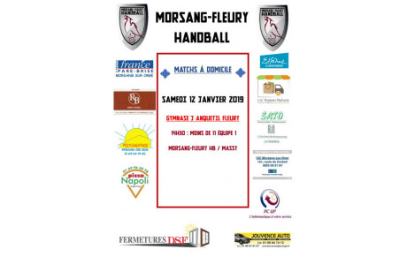 Matchs à domicile week-end du 12/13 janvier 2019