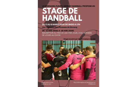 Stage de Handball de Février