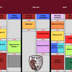 Planning de l'année 2026 2027 (Provisoire)